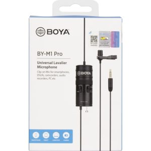 MIC BOYA BY-M1 PRO MICROFONE LAPELA