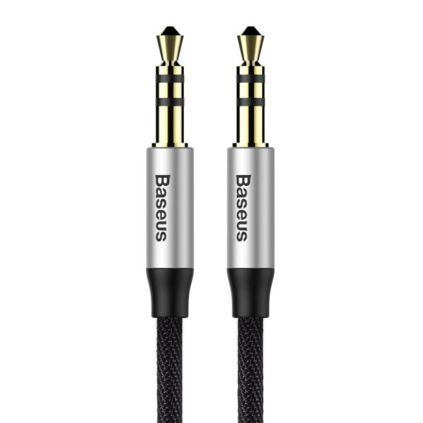 BASEUS CABLE CAM30-AS1 AUDIO 0.5M SIL/BL