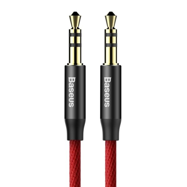 BASEUS CABLE CAM30-B91 AUDIO 1M RED/BLAC