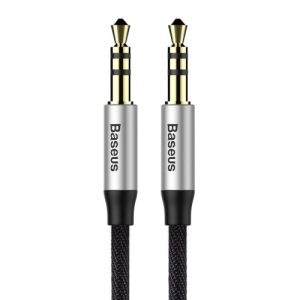 BASEUS CABLE CAM30-BS1 AUDIO 1M SIL/BLAC