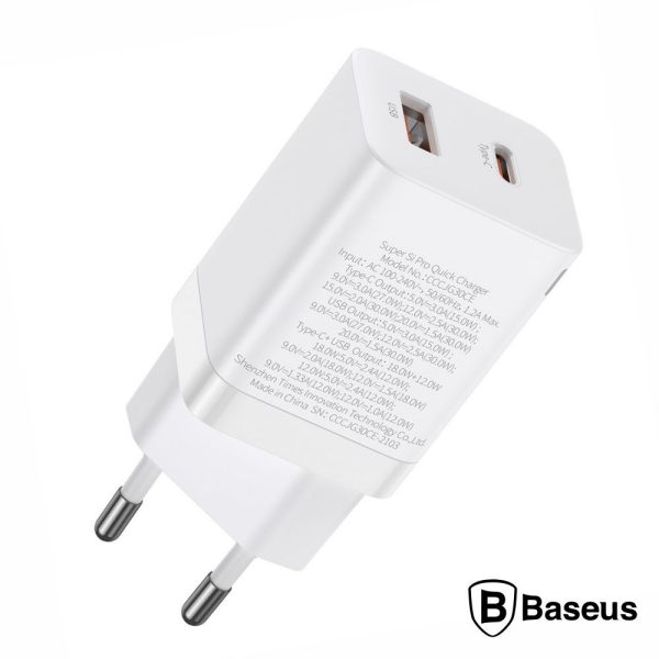 BASEUS CHARGE CCSUPP-E02 C+USB 30W