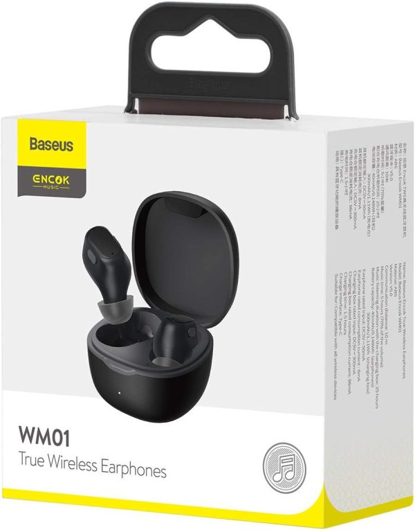 BASEUS FONE NGWM01-01 EARPHONE WM01 BLAC