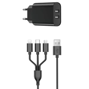 WIWU CHARGER WI-U003 20W KIT 3/1 BLACK